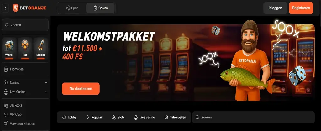 Betoranjee online casino buitenland